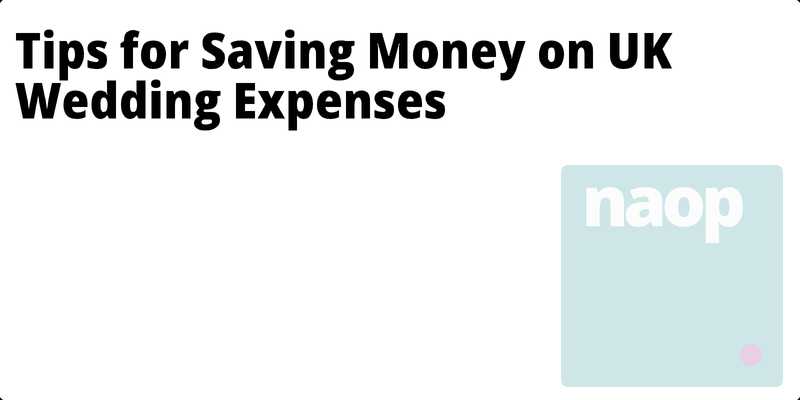 Tips for Saving Money on UK Wedding Expenses hero